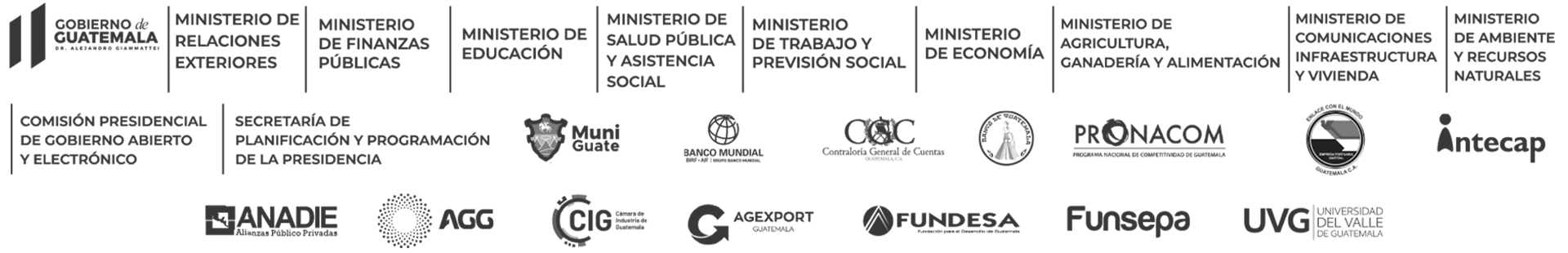 GNSD logos interinstitucionales